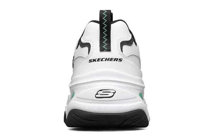 Shop Skechers D''Lites 4.0 lage hardloopschoenen Zwart/Wit/Groen 894006-WBK