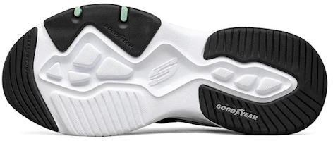 Purchase Skechers D'Lites 4.0 low running Shoes Black/White/Green 894006-WBK