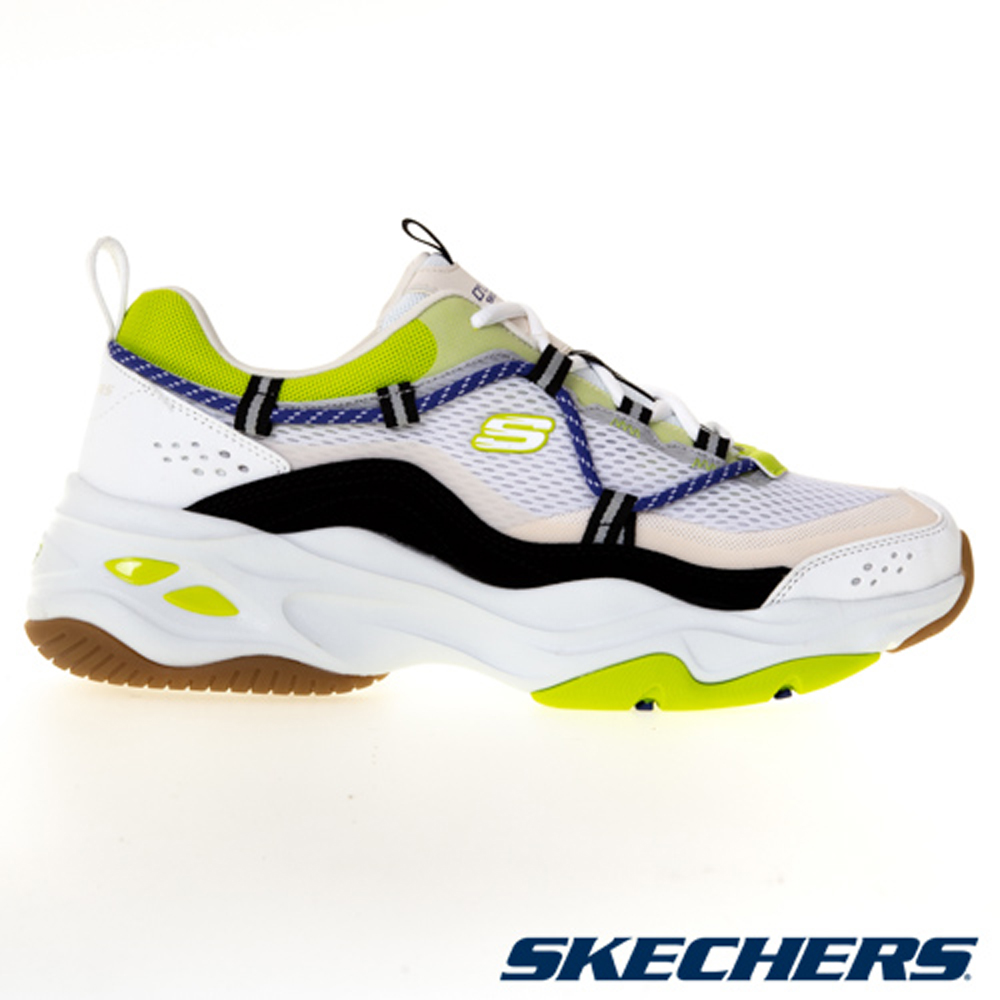 SKECHERS D'Lites 4.0 White Green Casual Sneakers White color 圖 2