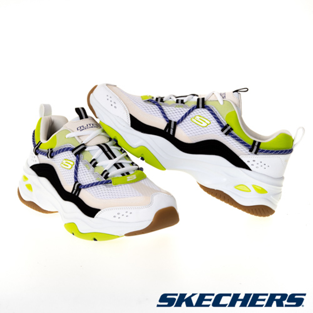 SKECHERS D'Lites 4.0 White Green Casual Sneakers White color 圖 3