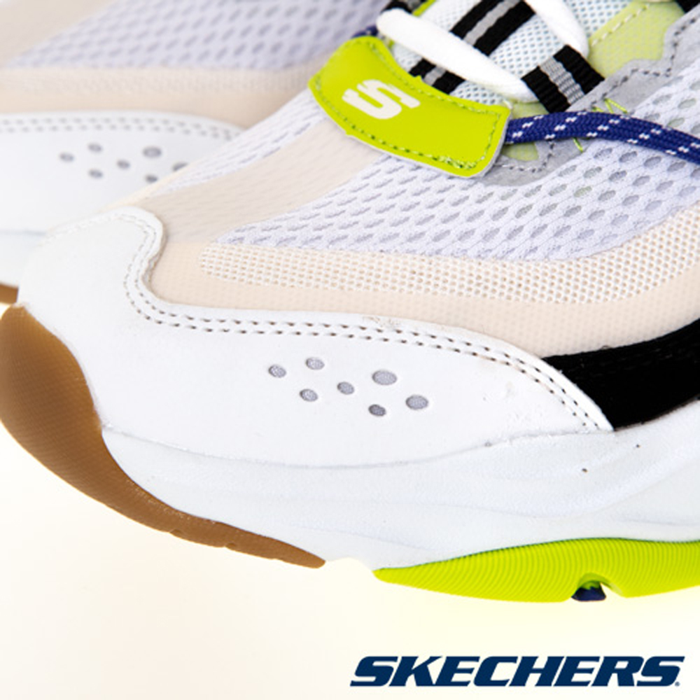 SKECHERS D'Lites 4.0 White Green Casual Sneakers White color 圖 5