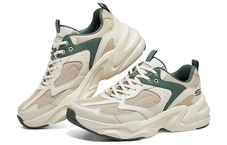 Shop Skechers D'Lites 'Beige Hijau' 118322-NTMT