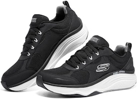 Skechers D'lux 健身低帮運動休閒鞋 黑白 Lookbook Skechers D'lux 健身低帮運動休閒鞋 黑白