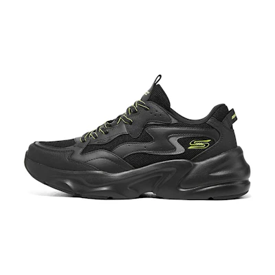 Skechers D'Lites 'Black Shock-Absorbent Low-Top'