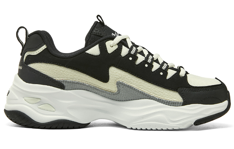 Skechers D'Lites 4.0 Shoes 'Black Beige Green' 圖 2