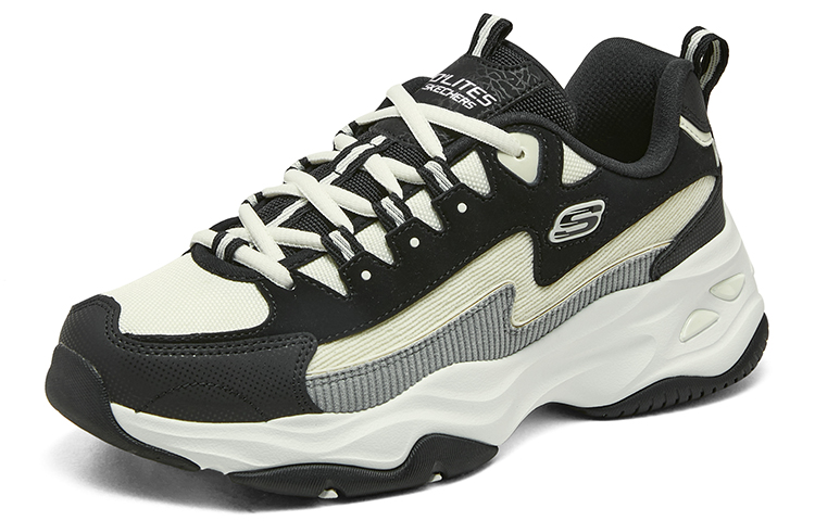 Skechers D'Lites 4.0 Shoes 'Black Beige Green' 圖 3