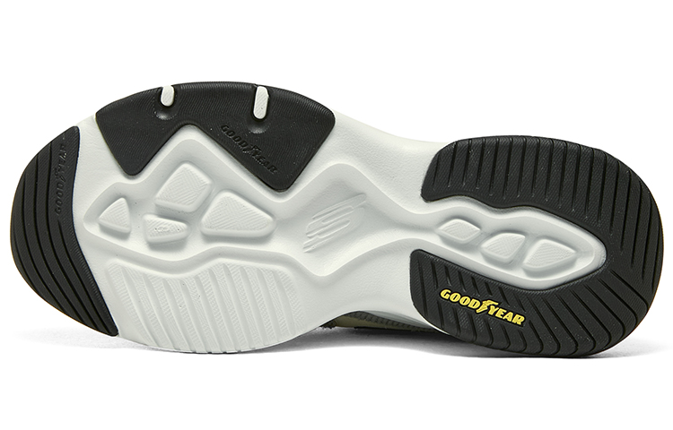 Skechers D'Lites 4.0 Shoes 'Black Beige Green' 圖 6