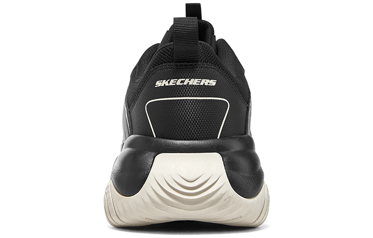 Shop Skechers D‘LITES 泡泡熊 防滑耐磨抗震 低筒 爸爸鞋 男款 黑白