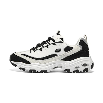 Skechers D'Lites 'CMFT Shock-Absorbing Black Low-Top RNNR'