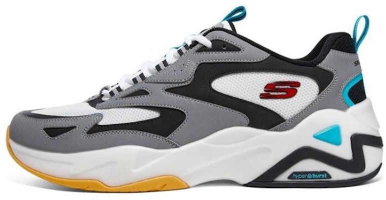 Skechers D'Lites Hyper Burst 'Grey White Multi' 894253-BKSR Buy Skechers D'Lites Hyper Burst 'Grey White Multi' 894253-BKSR