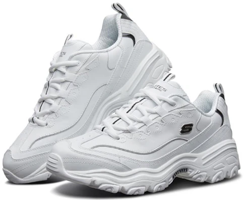 Skechers D'Lites 10 Putih 52676-WBK Lookbook Skechers D'Lites 10 Putih 52676-WBK