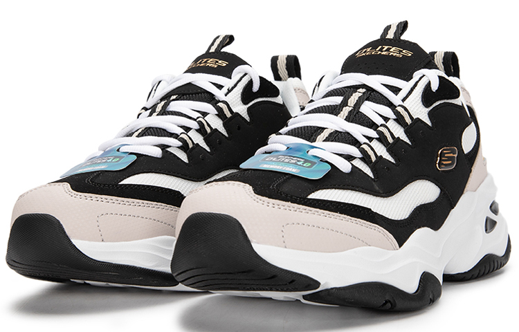 Lookbook Skechers Dlites 4.0 'Negro Oro Multicolor' 237226-BKGD