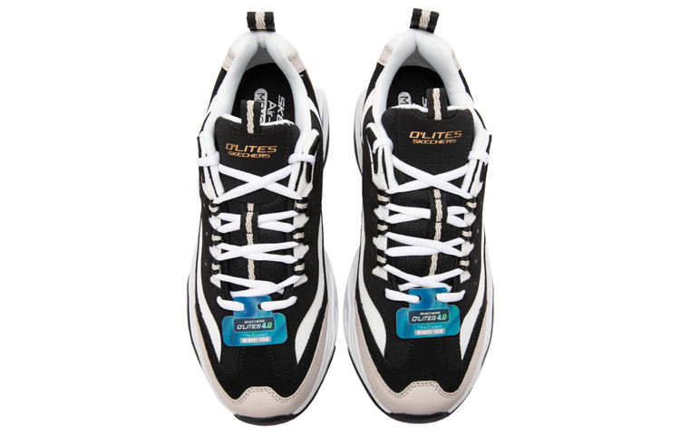 Shop Skechers Dlites 4.0 'Negro Oro Multicolor' 237226-BKGD