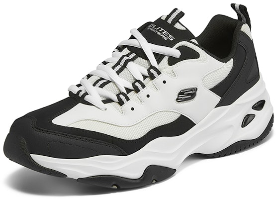 Skechers D‘Lites 奶茶熊 舒適增高 復古休閒 老爹鞋 白黑色 Lookbook Skechers D‘Lites 奶茶熊 舒適增高 復古休閒 老爹鞋 白黑色