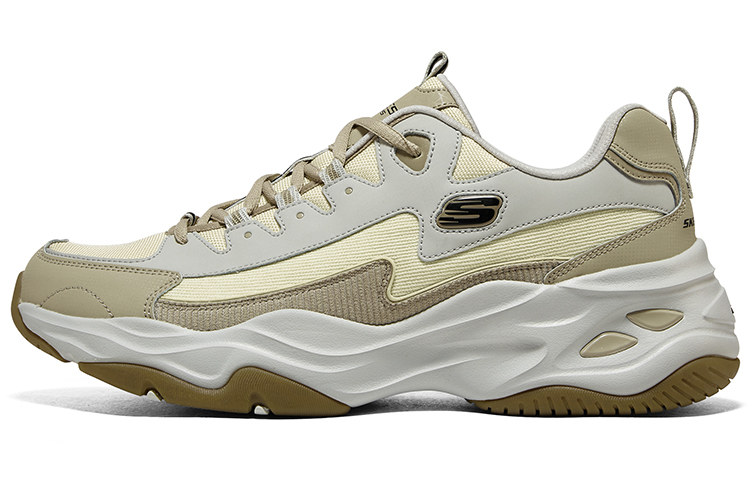 Skechers D'Lites 4.0 Shoes 'White Yellow Olive'