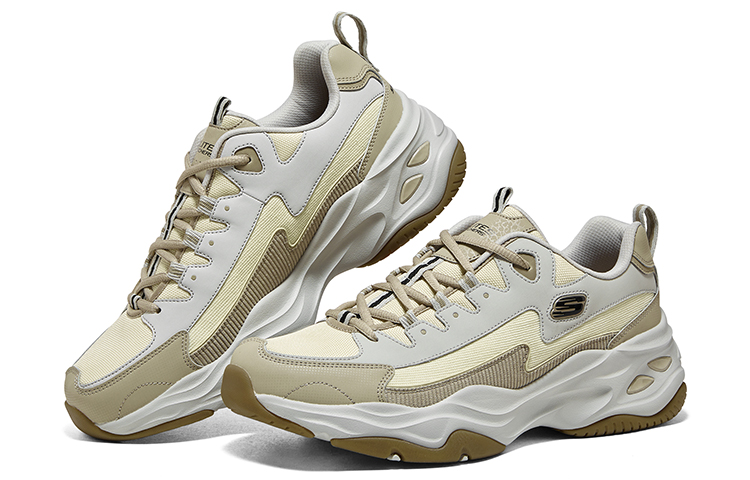 Skechers D'Lites 4.0 Shoes 'White Yellow Olive' 圖 4