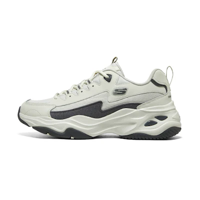 Skechers D'Lites 4.0 Shoes 'White Grey'