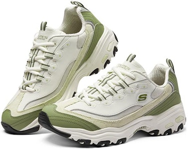 Skechers D'Lites Varsity Spirit Zapatillas 'Blanco Beige Verde' 894282-WMLT Shop Skechers D'Lites Varsity Spirit Zapatillas 'Blanco Beige Verde' 894282-WMLT