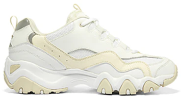 Order Skechers D‘Lites 怪獸甜心白流光怪獸 低筒老爹鞋 米白色