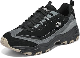 Skechers 奶茶熊烏山可可 舒適百搭 輕便透氣 低筒 爸爸鞋 男款 黑色 Lookbook Skechers 奶茶熊烏山可可 舒適百搭 輕便透氣 低筒 爸爸鞋 男款 黑色