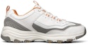 Order Sepatu Lari Skechers D'Lites I-Conik Low-Top Putih/Oranye/Abu-abu 8790091-WMLT
