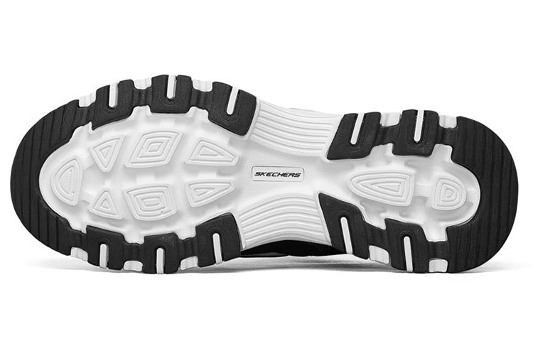 Skechers D'Lites I-Conik Low-Top Running Shoes Black/White 圖 5