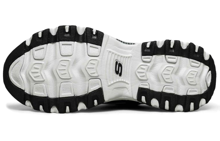 Purchase Skechers D'lites Running Shoes Black/White 52675-BLK