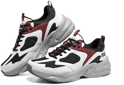 スケッチャーズ D'Lites レッドホワイトウェーブ 118322-BKMT Shop スケッチャーズ D'Lites レッドホワイトウェーブ 118322-BKMT