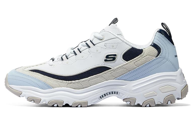 Skechers D'Lites Varsity Spirit Sneaker 'White Beige Blue' 894282-NTNV