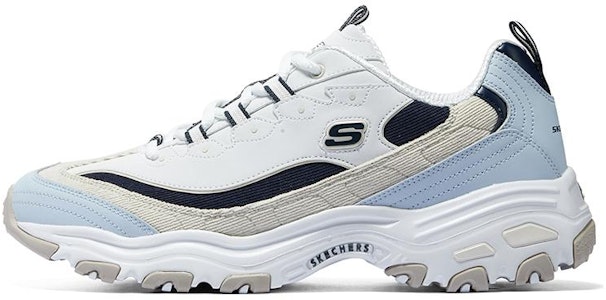 Skechers D'Lites Varsity Spirit Kasut 'Putih Beige Biru' 894282-NTNV Buy Skechers D'Lites Varsity Spirit Kasut 'Putih Beige Biru' 894282-NTNV
