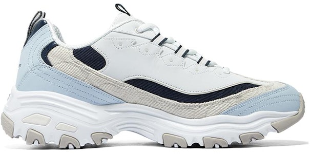 Skechers D'Lites Varsity Spirit Kasut 'Putih Beige Biru' 894282-NTNV Order Skechers D'Lites Varsity Spirit Kasut 'Putih Beige Biru' 894282-NTNV