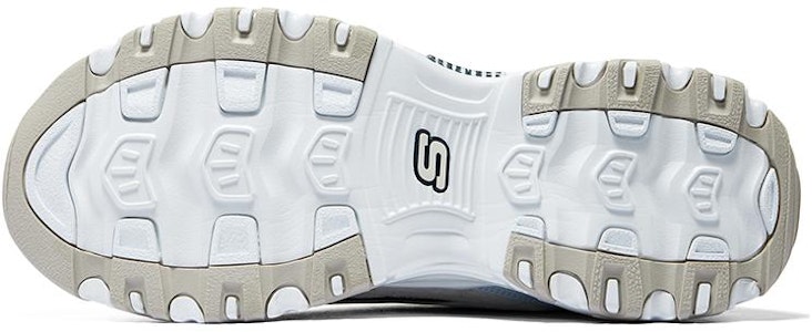 Skechers D'Lites Varsity Spirit Kasut 'Putih Beige Biru' 894282-NTNV Details for Skechers D'Lites Varsity Spirit Kasut 'Putih Beige Biru' 894282-NTNV