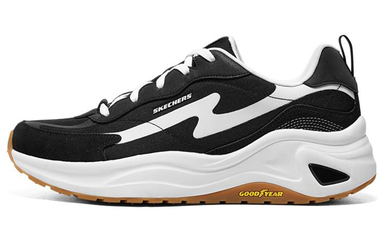 Skechers D'lites Wave 'Hitam Putih' 237561-BKW