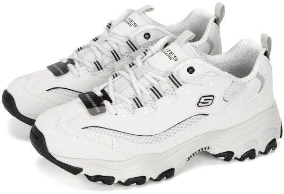 Skechers D'LITES 防滑耐磨 低筒 老爹鞋 男款 黑白 Order Skechers D'LITES 防滑耐磨 低筒 老爹鞋 男款 黑白