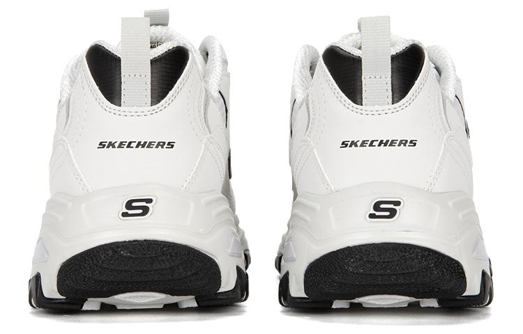 Lookbook Skechers D'LITES 防滑耐磨 低筒 老爹鞋 男款 黑白