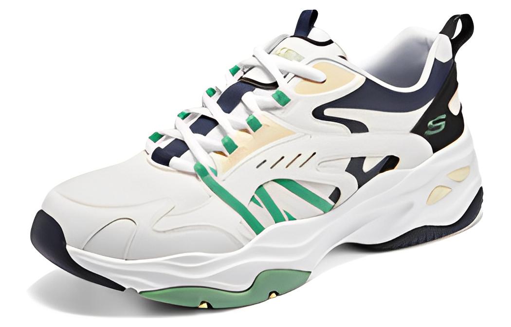 Lookbook Skechers D'Lites 'Yuan Qi Bear Citrus' Lelaki Wanita Kasual Sneakers 894201-WMLT