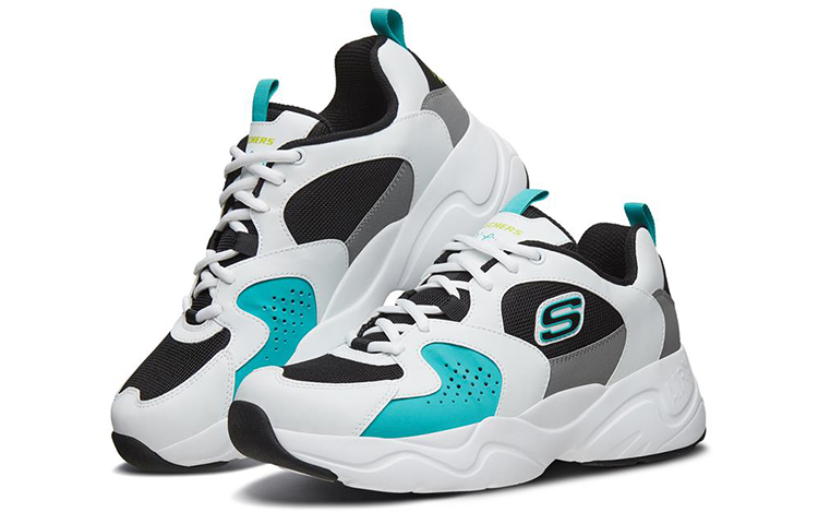 Lookbook Skechers D''Lites Airy 2.0 ''Wit Blauw Zwart'' 999228-WBKT