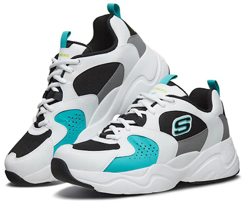 Skechers D''Lites Airy 2.0 ''Wit Blauw Zwart'' 999228-WBKT Lookbook Skechers D''Lites Airy 2.0 ''Wit Blauw Zwart'' 999228-WBKT