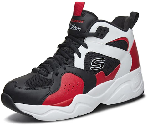 Skechers D''Lites Airy 2.0 Hardloopschoenen Zwart/Rood 999304-BKWR Lookbook Skechers D''Lites Airy 2.0 Hardloopschoenen Zwart/Rood 999304-BKWR