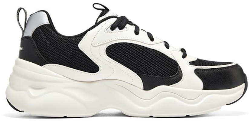 Skechers D‘lites Airy 3.0 時尚復古低筒老爹鞋 黑白 Order Skechers D‘lites Airy 3.0 時尚復古低筒老爹鞋 黑白