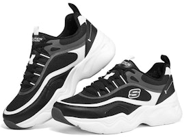 Skechers D‘lites Airy 3.0 時尚低筒老爹鞋 黑白 Lookbook Skechers D‘lites Airy 3.0 時尚低筒老爹鞋 黑白