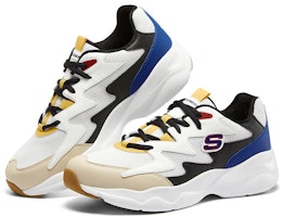 Skechers D'Lites Airy 減震耐磨 低幫老爹鞋 藍白色 Lookbook Skechers D'Lites Airy 減震耐磨 低幫老爹鞋 藍白色