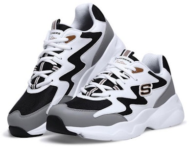 Skechers D‘Lites Airy 輕便防滑 低筒懷舊鞋 黑白 Lookbook Skechers D‘Lites Airy 輕便防滑 低筒懷舊鞋 黑白