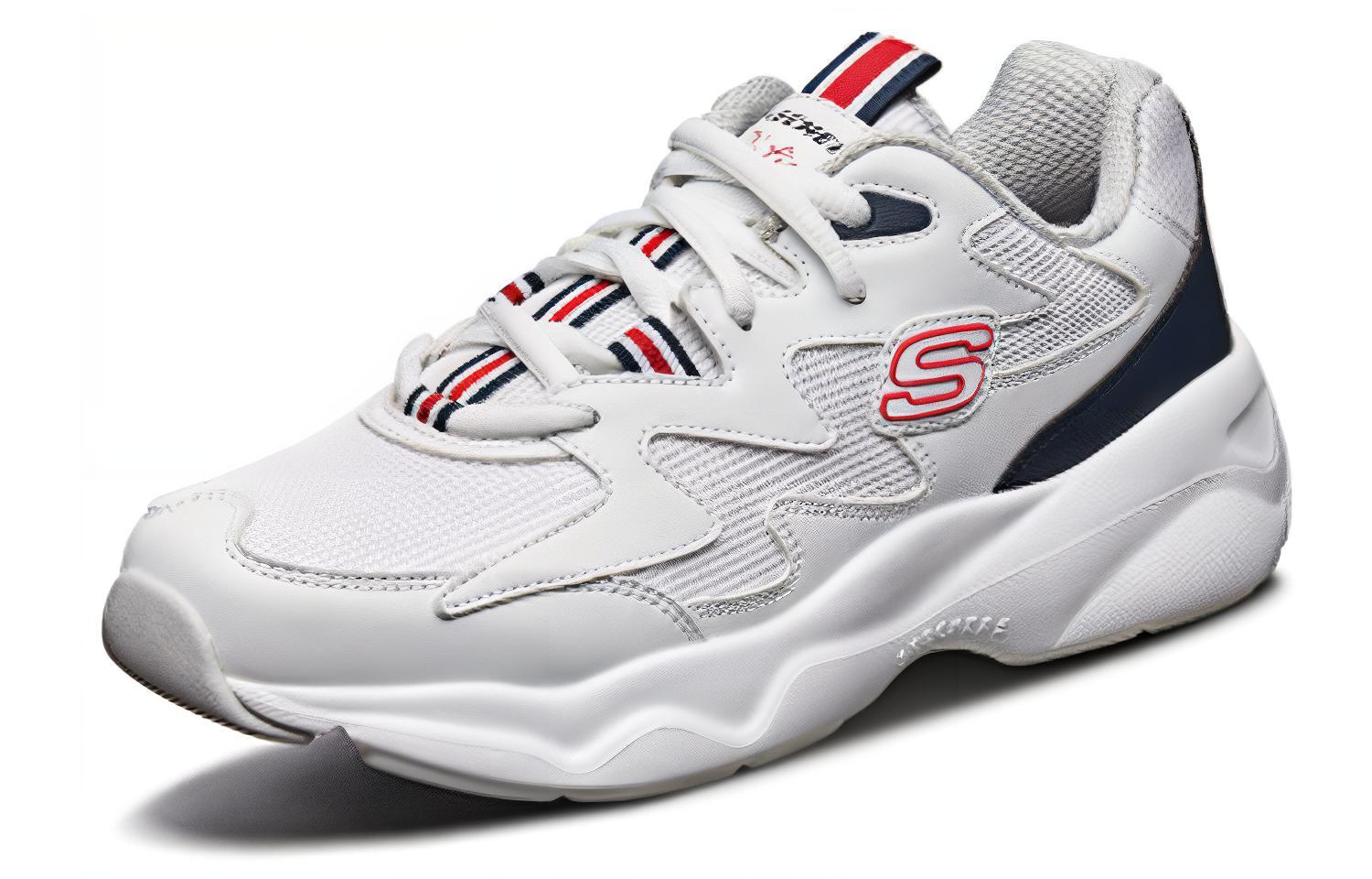 Lookbook Skechers D'lites Airy 'White Blue' 88888105-WBRD