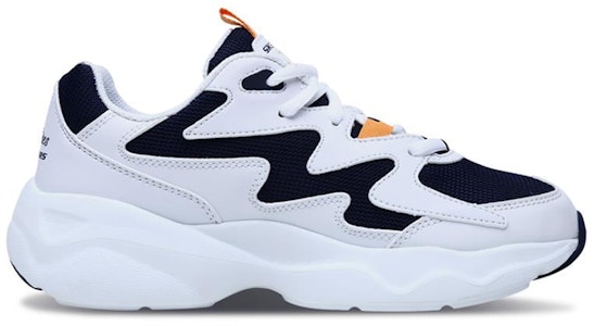 Skechers D‘LITES Airy 低幫 運動休閒鞋 男女同款 白藍橙 Order Skechers D‘LITES Airy 低幫 運動休閒鞋 男女同款 白藍橙