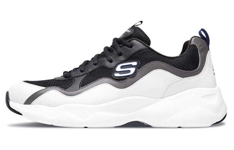 Skechers D'Lites Airy Low-Top Running Shoes White/Grey/Black 999859-WCC