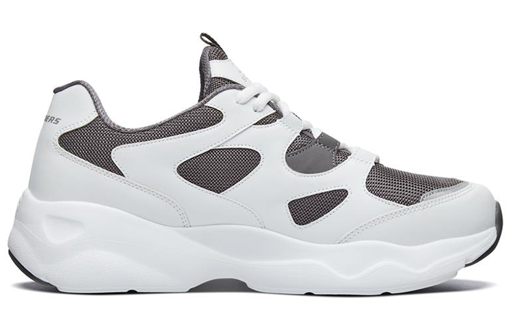 Order Skechers D''Lites Airy Lage Sneakers Wit/Grijs 999235-WGRY