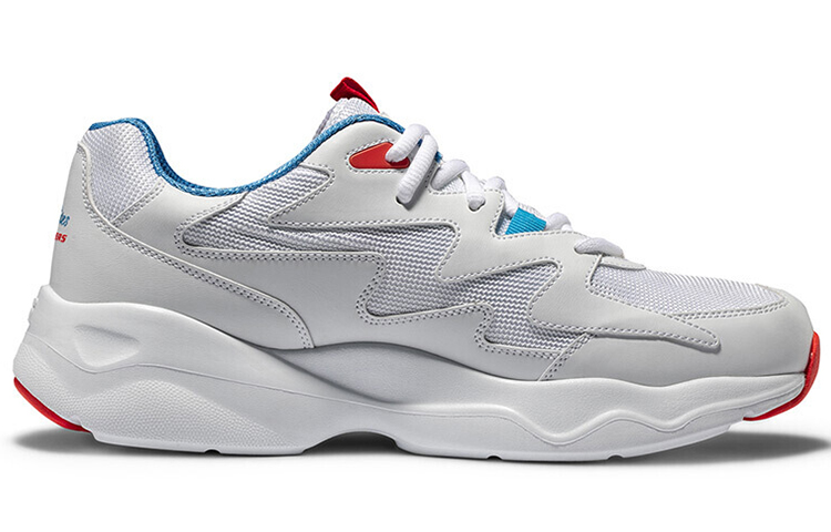 Order Skechers D''Lites Airy Scarpe da Corsa Bianche/Blu/Arancione Basse 999090-BLOR