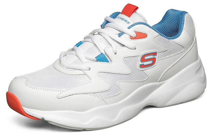 Lookbook Skechers D''Lites Airy Scarpe da Corsa Bianche/Blu/Arancione Basse 999090-BLOR