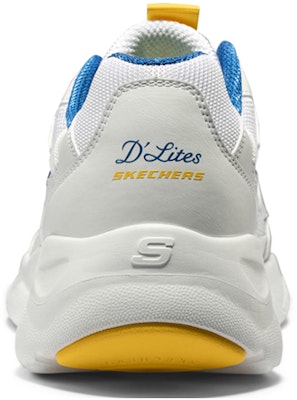Skechers D Lites Airy Low-Top Running Shoes White/Yellow/Blue 999090-BLYL Lookbook Skechers D Lites Airy Low-Top Running Shoes White/Yellow/Blue 999090-BLYL
